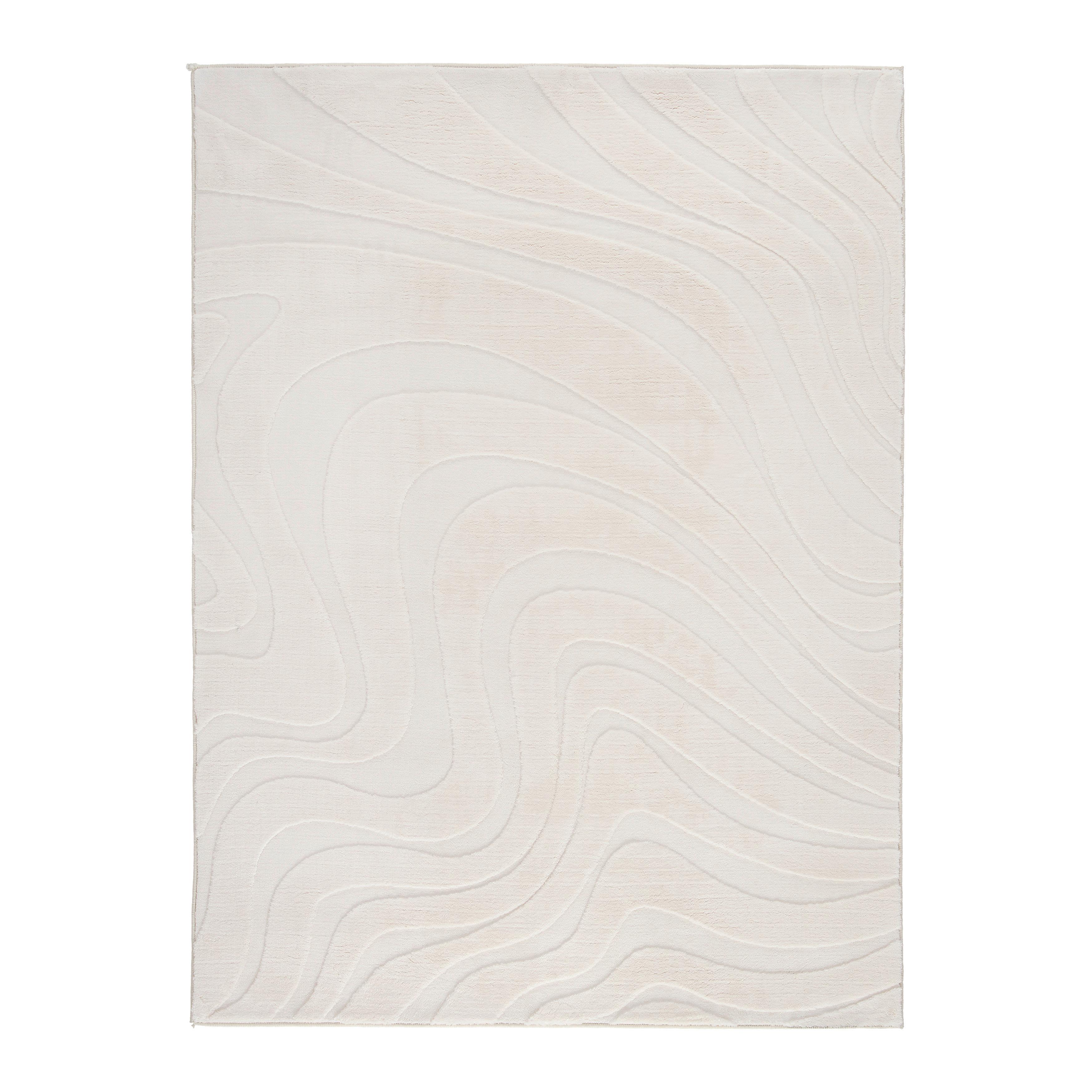 Kunstfell New Wave 1 in Beige ca. 80x150cm - Beige, MODERN, Fell (80/150cm) - Mömax