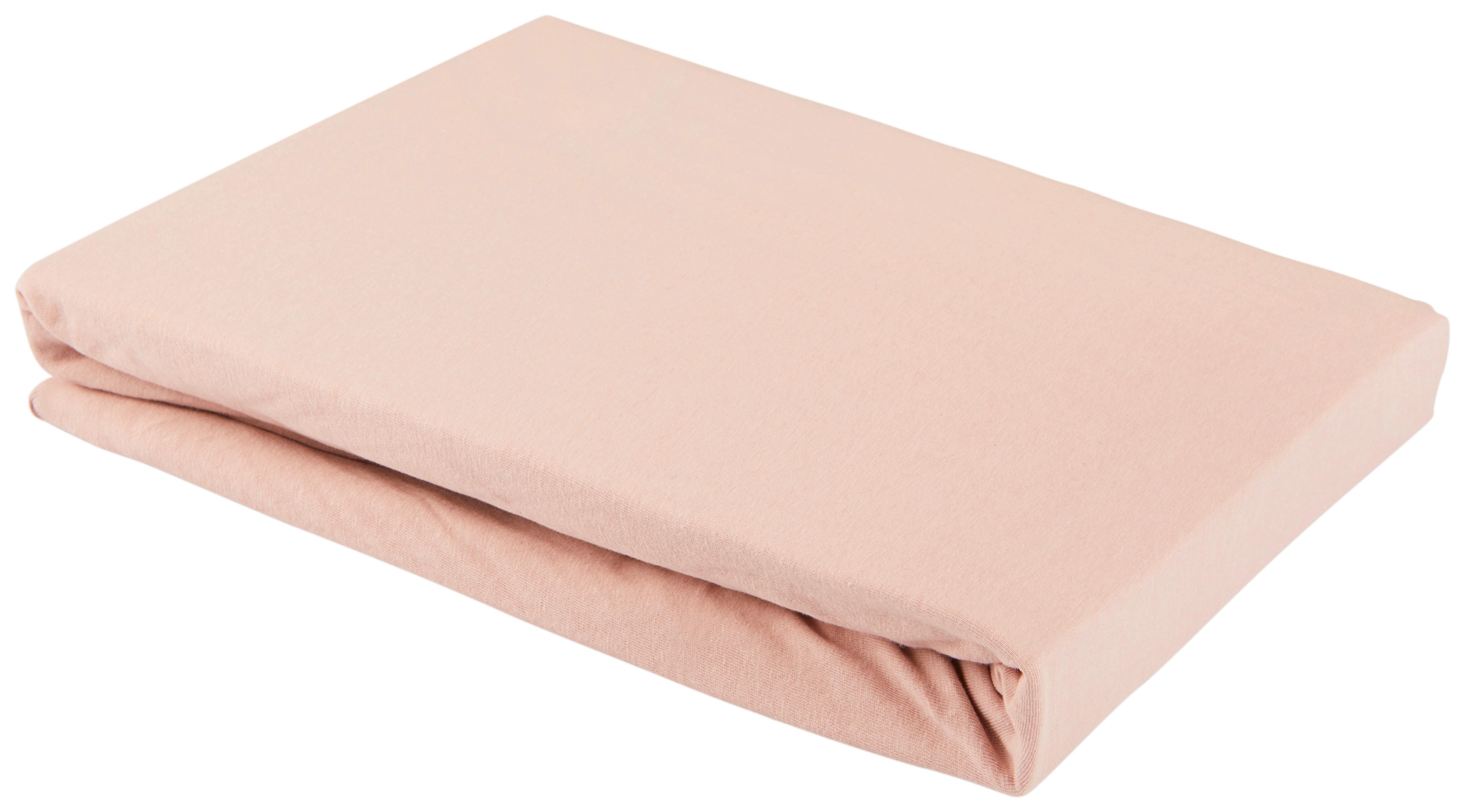 Gumis Lepedő Basic - rózsaszín, textil (150/200cm) - Modern Living