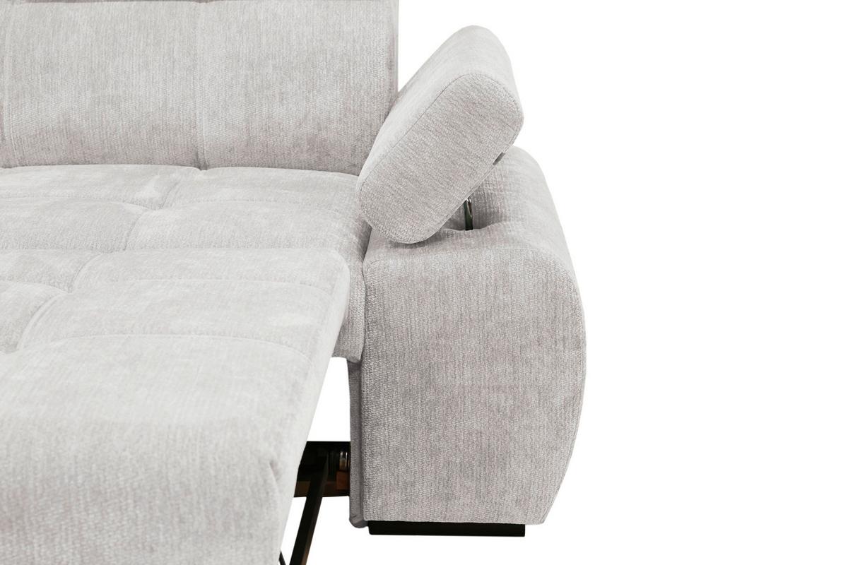 Kutna Garnitura Vegas - svijetlo siva/crna, Design, drvo/tekstil (173/294cm) - Modern Living