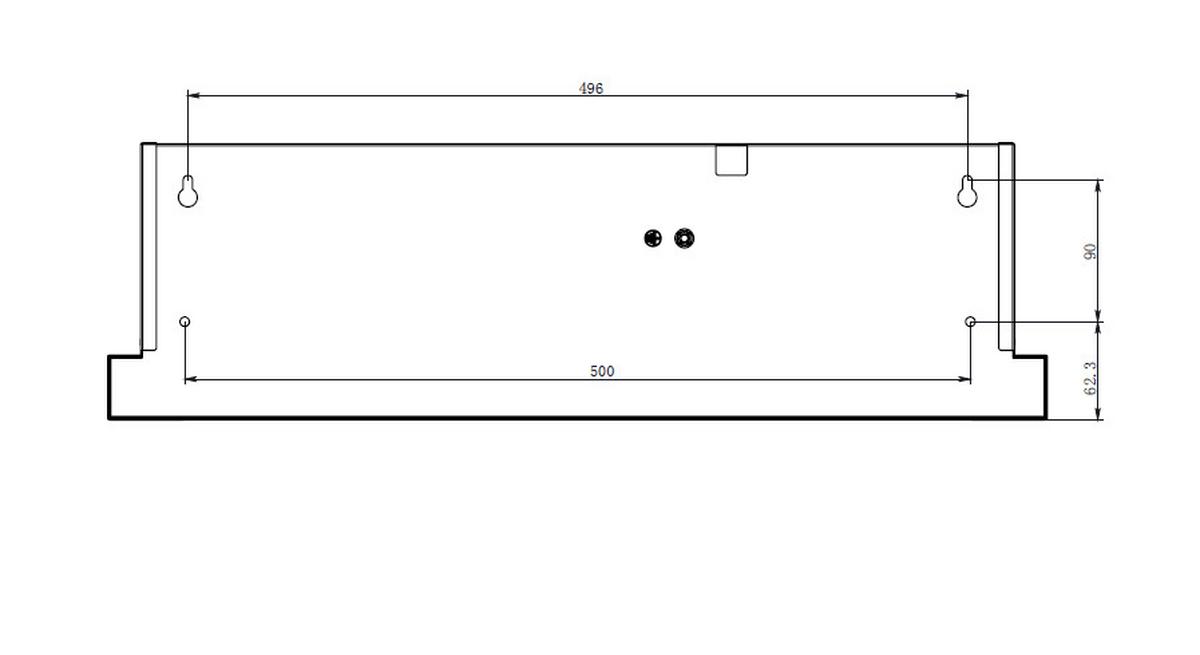Dunstabzugshaube UBH6002-2H Silberfarben - Silberfarben, Basics, Metall (60/18/43cm) - PKM