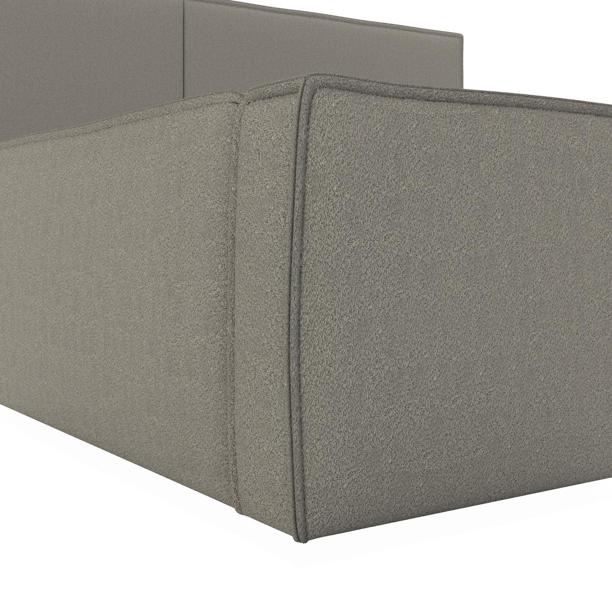 Polsterbett Serena ca. 180x200 cm Grau - Schwarz/Grau, MODERN, Holz/Holzwerkstoff (180/200cm) - Bessagi Home