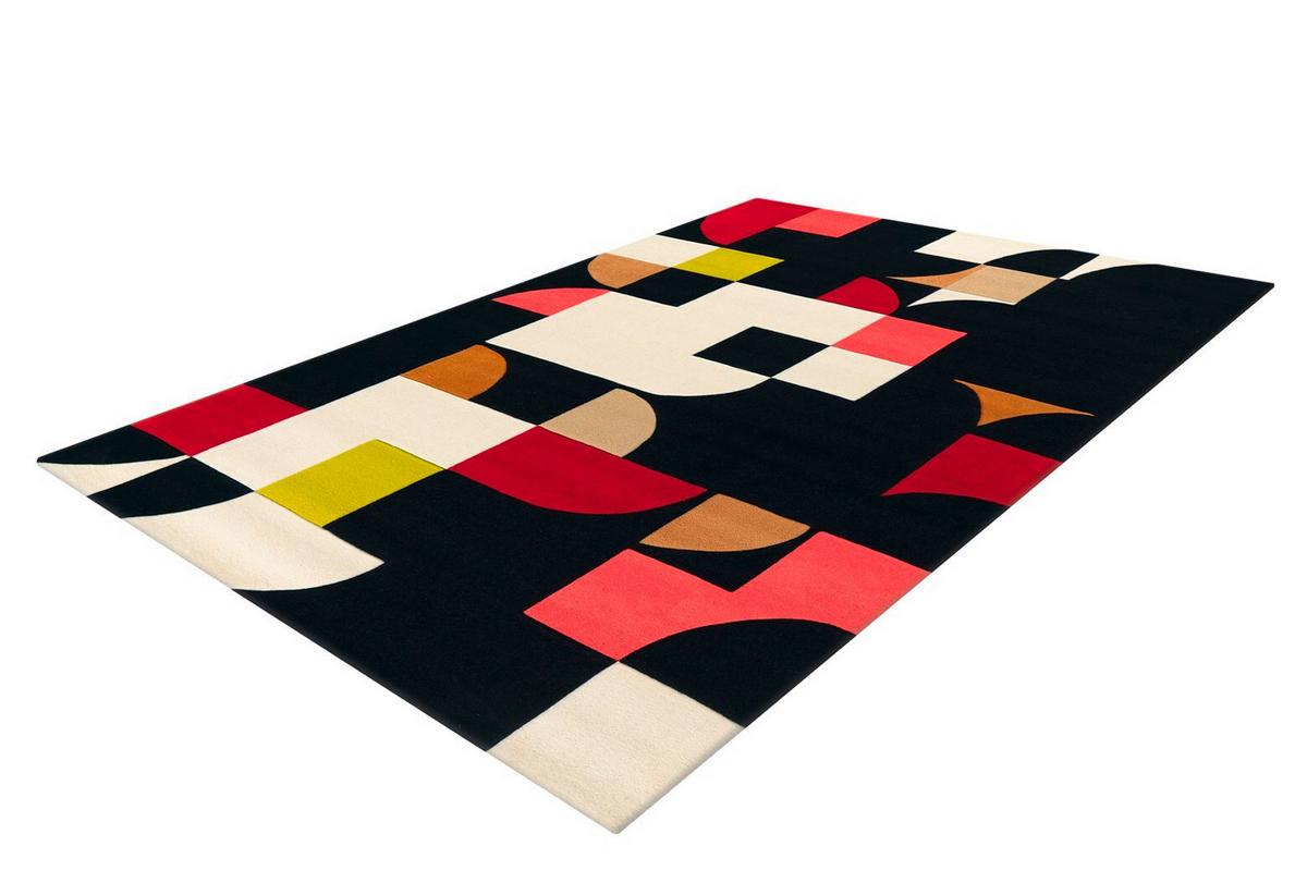 FLACHWEBETEPPICH SPIRIT 3105 MULTI/SCHW 170X240 - Multicolor/Schwarz, Basics, Textil (170/240cm) - Kayoom