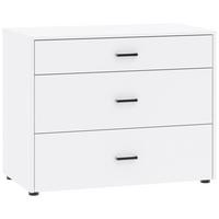 Unterbauschrank Kivo Weiß - Schwarz/Weiß, MODERN, Holzwerkstoff/Kunststoff (90/69,8/52,1cm) - Based