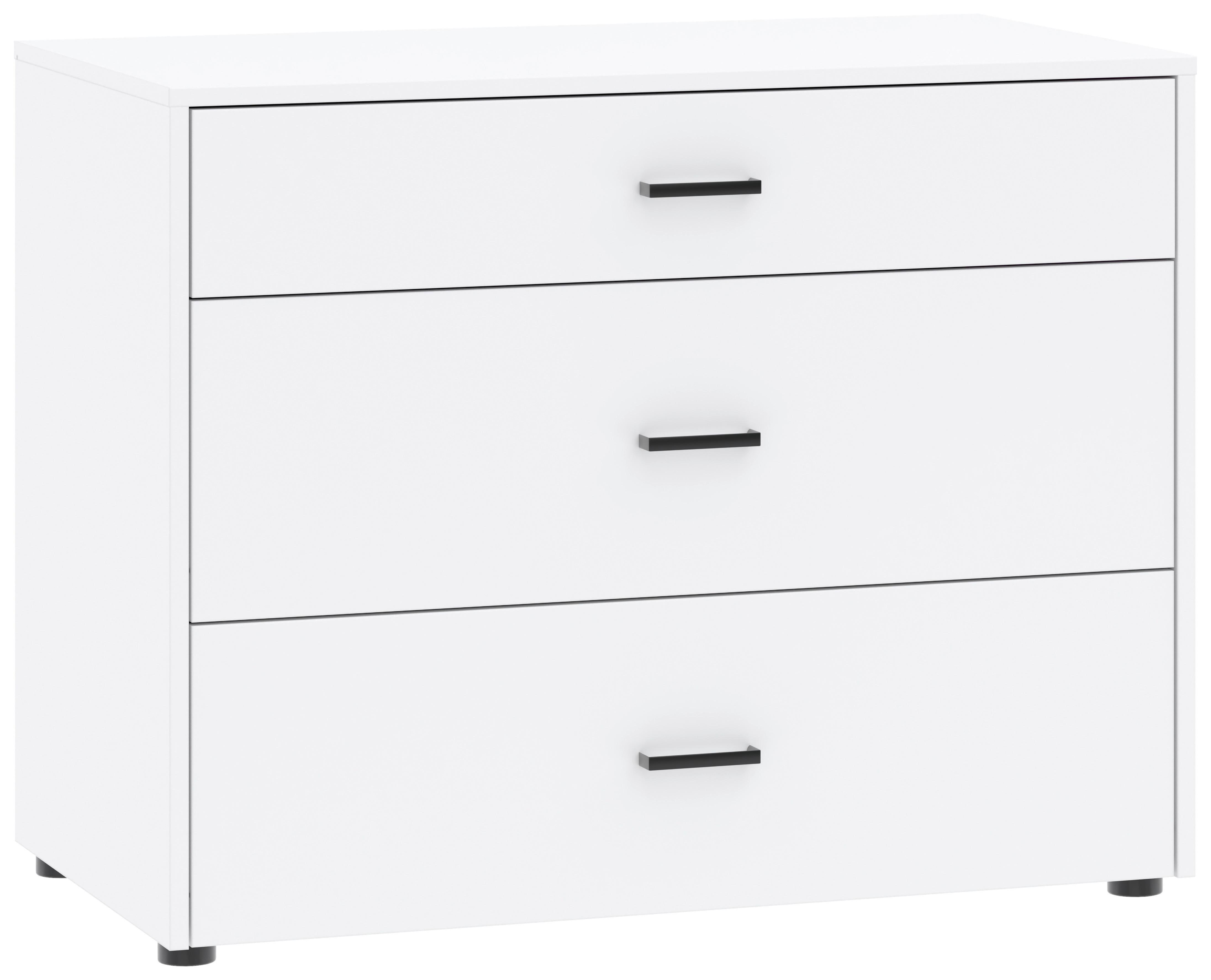 UNDERBYGGT SKÅP KIVO -BASED- - vit/svart, Modern, trämaterial/plast (90/69,8/52,1cm) - Based