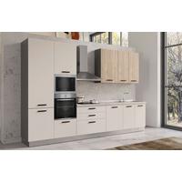 Blok Kuhinja Sa Uređajima Vania 360 Cashem./noce Tortora - kašmir/boja hrasta, Moderno, metal/drvo (360/240/60cm) - Mömax