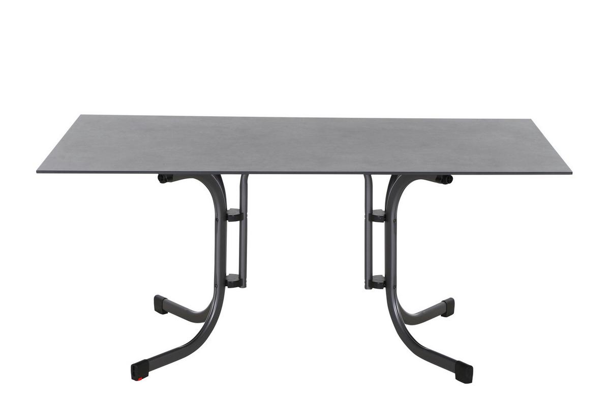 GARTENKLAPPTISCH K95703 - Anthrazit, KONVENTIONELL, Holzwerkstoff/Kunststoff (160/90/71cm) - Siena Garden