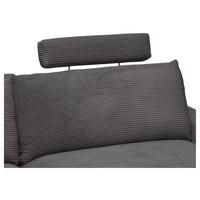 Kopfstütze Cora Dunkelgrau - Dunkelgrau, MODERN, Textil/Metall (63/57/40cm) - Mömax