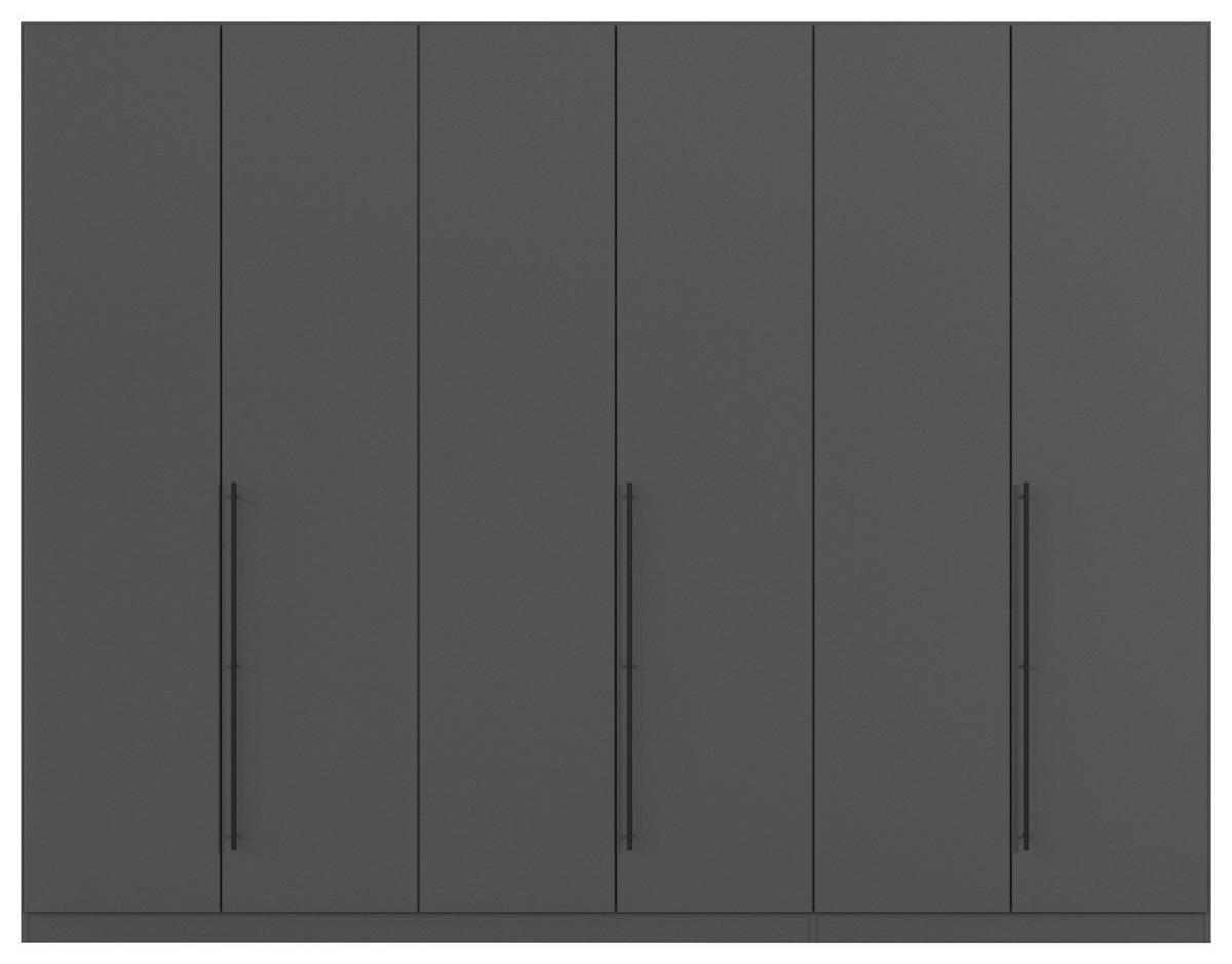 Kleiderschrank Safari -Based- - Grau, Konventionell, Holzwerkstoff (271/229/54cm) - Based