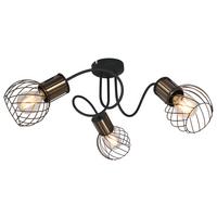 Stropni Reflektor Argusto - zlate barve/črna, Trend, kovina (60/24cm) - Globo