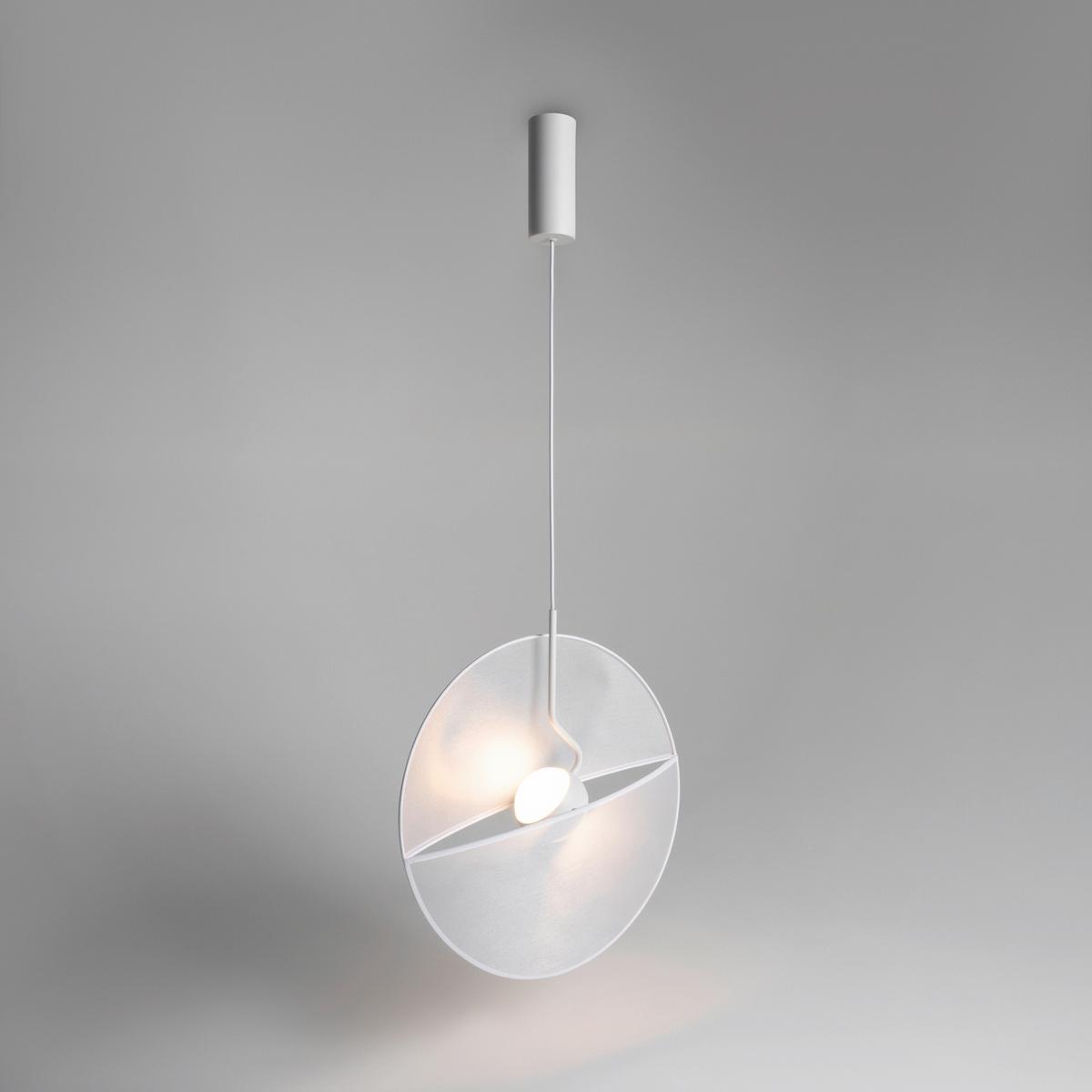 Pendelleuchte Reflex Weiß max. 14 Watt - Weiß, Trend, Kunststoff/Textil (45/12cm) - MAYTONI