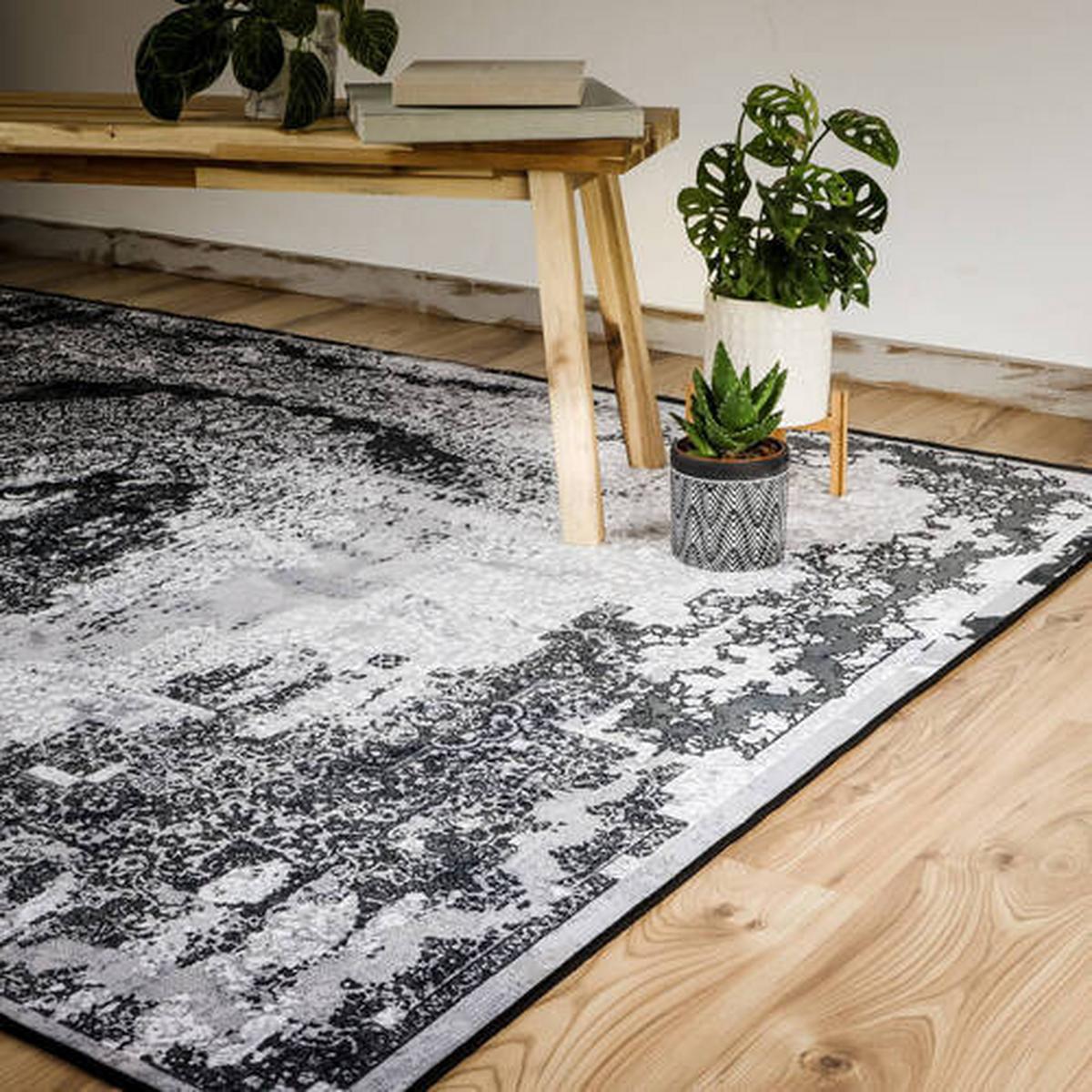 Flachwebeteppich My Tampa 134 - Grau, Design, Textil (120/170cm)