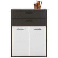 Regalkombination in Grau/Weiss - Weiss/Grau, Modern, Holzwerkstoff/Kunststoff (84,5/115,1/41,5cm) - Mömax