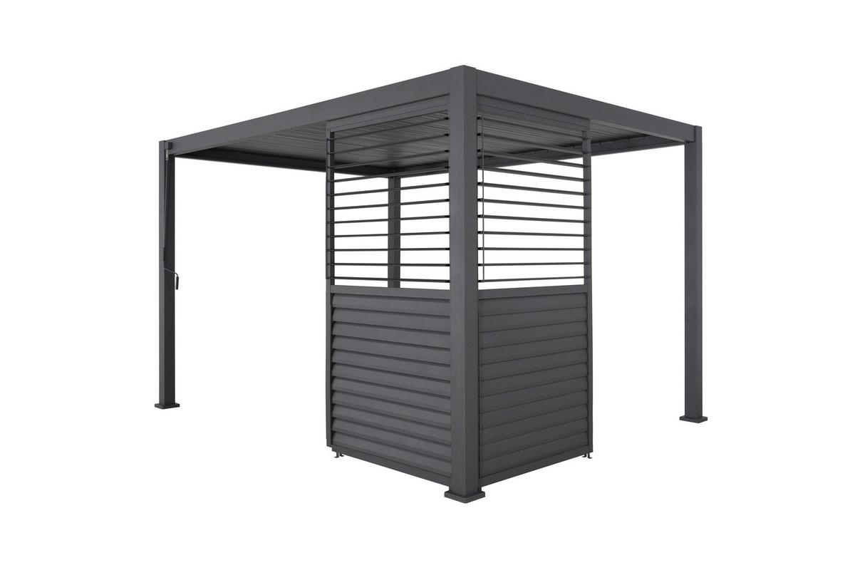 Stranski Del Za Pergolo Classic, Antracit, 113x240cm - antracit, Moderno, kovina (113/240/10cm) - Gardenson