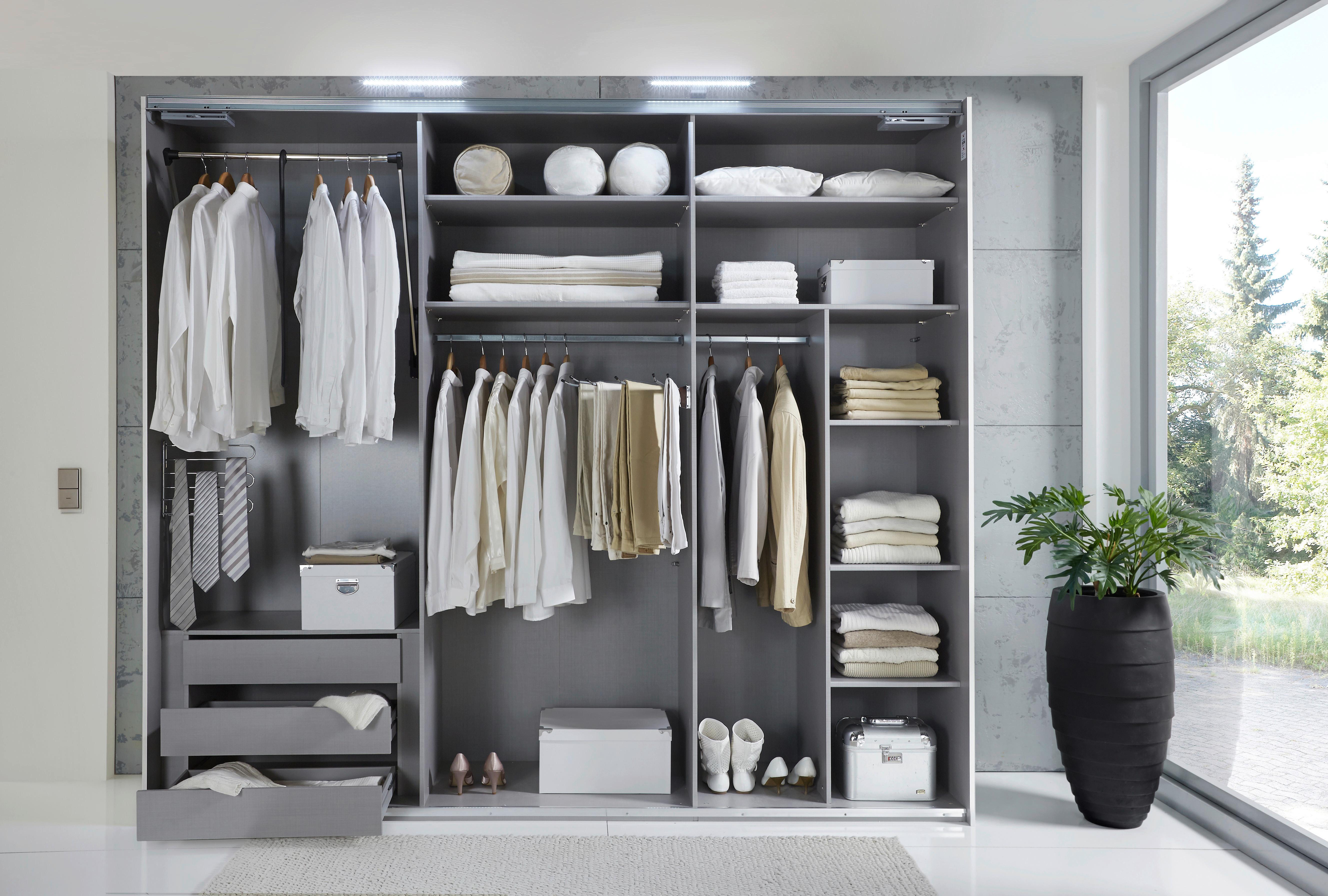 Notranji Predali Dodatki - siva, leseni material/les (87/54/42cm) - Modern Living