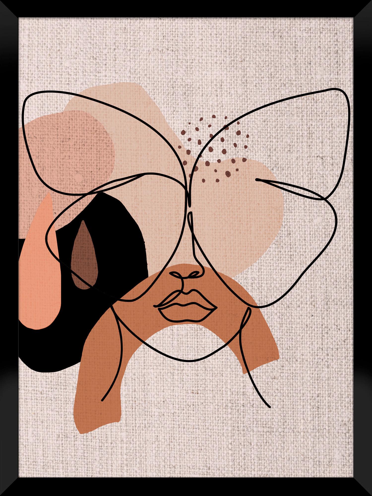Bild Image Image ca. 30x40cm - Dunkelbraun/Beige, Holzwerkstoff/Papier (30/40cm) - Modern Living