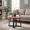 SOFFBORD SAFAGA - svart/naturfärgad, Natur, metall/trä (70/70/45cm) - Zandiara
