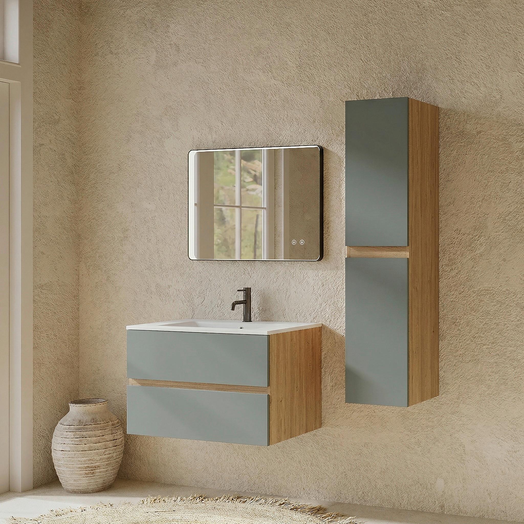 Element Ispod Umivaonika Easy - boje lave/divlji hrast, Moderno, drvni materijal (80/51/46cm)