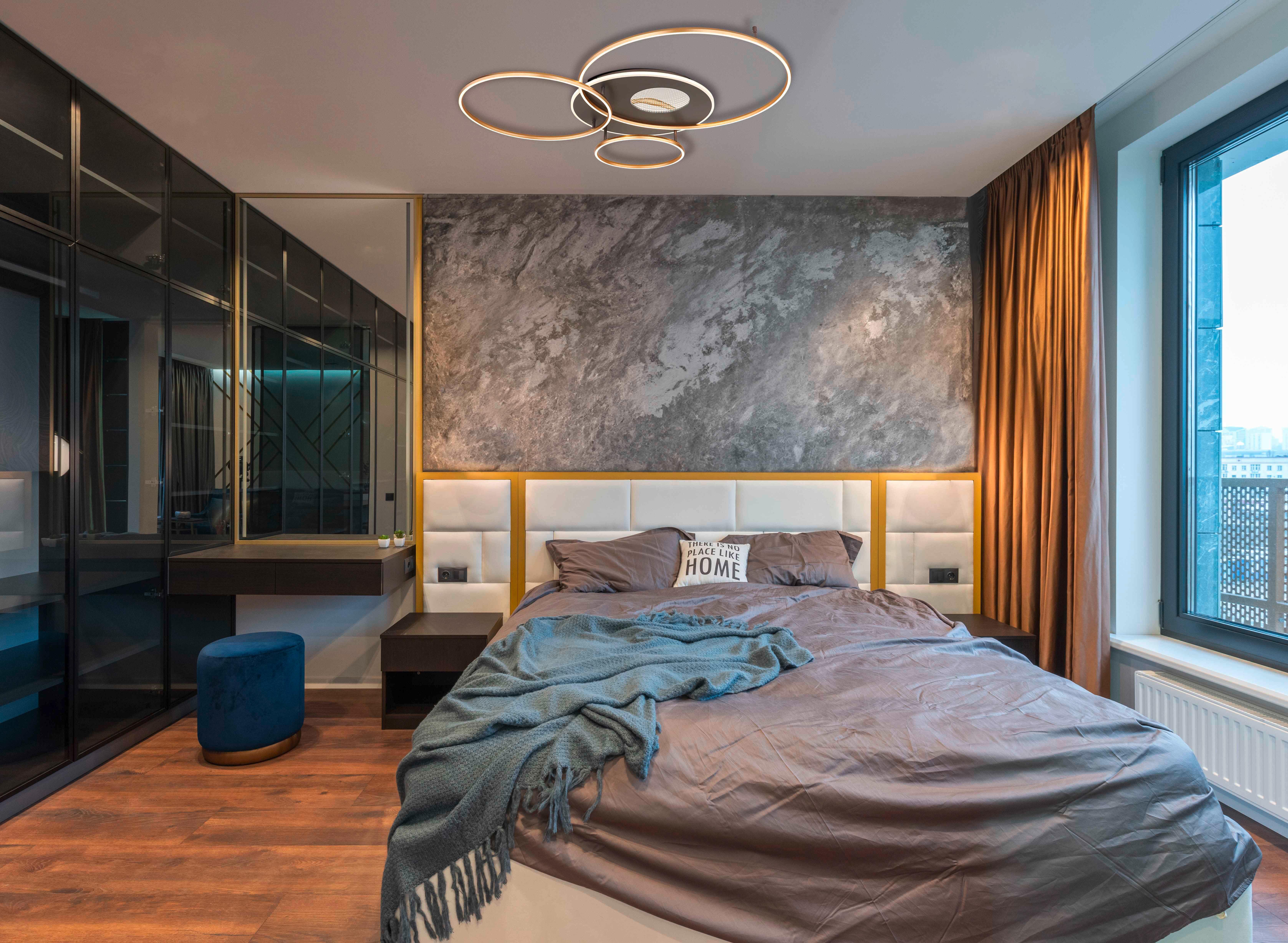 Led Mennyezeti Lámpa 48466-70 Invertina - opál/aranyszínű, Design, műanyag/fém (126,4/105,3/13cm) - Globo