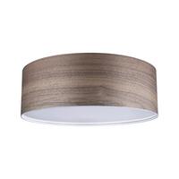 Deckenleuchte Liska in Dunkelbraun max. 3x 20 Watt - Dunkelbraun, Basics, Holz/Metall (45/15cm) - Paulmann