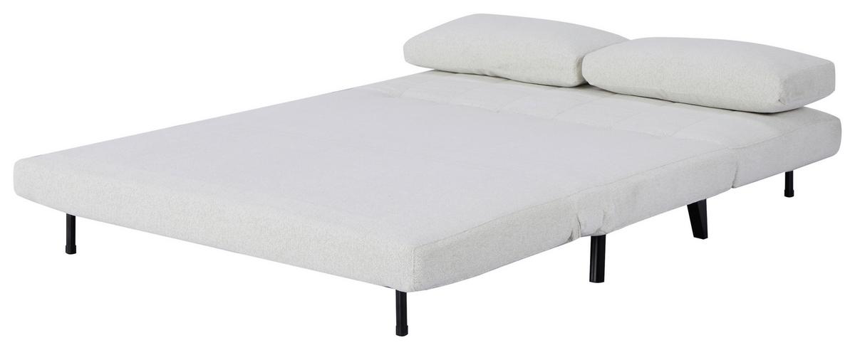 SOFA Z FUNKCJĄ SPANIA ALEKSA - biały/czarny, Design, drewno/tkanina (143/82/88cm) - Carryhome
