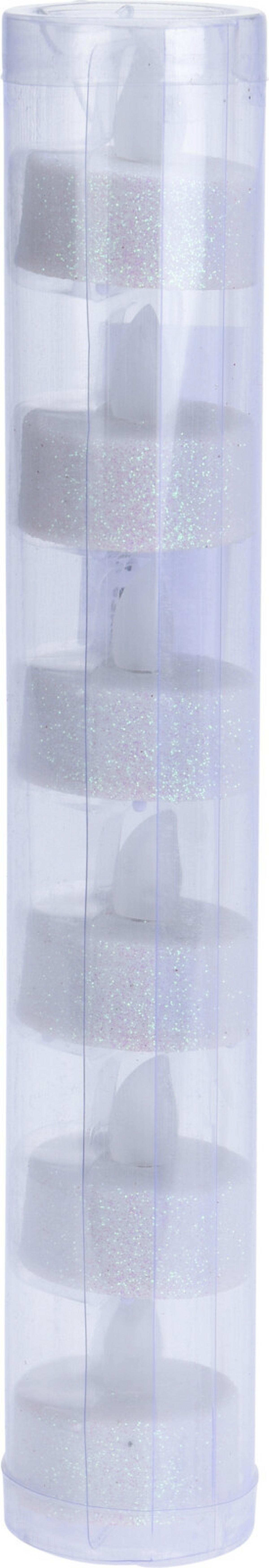 LED-es Teamécses White 6db/csomag - fehér, műanyag (3,8/4cm)