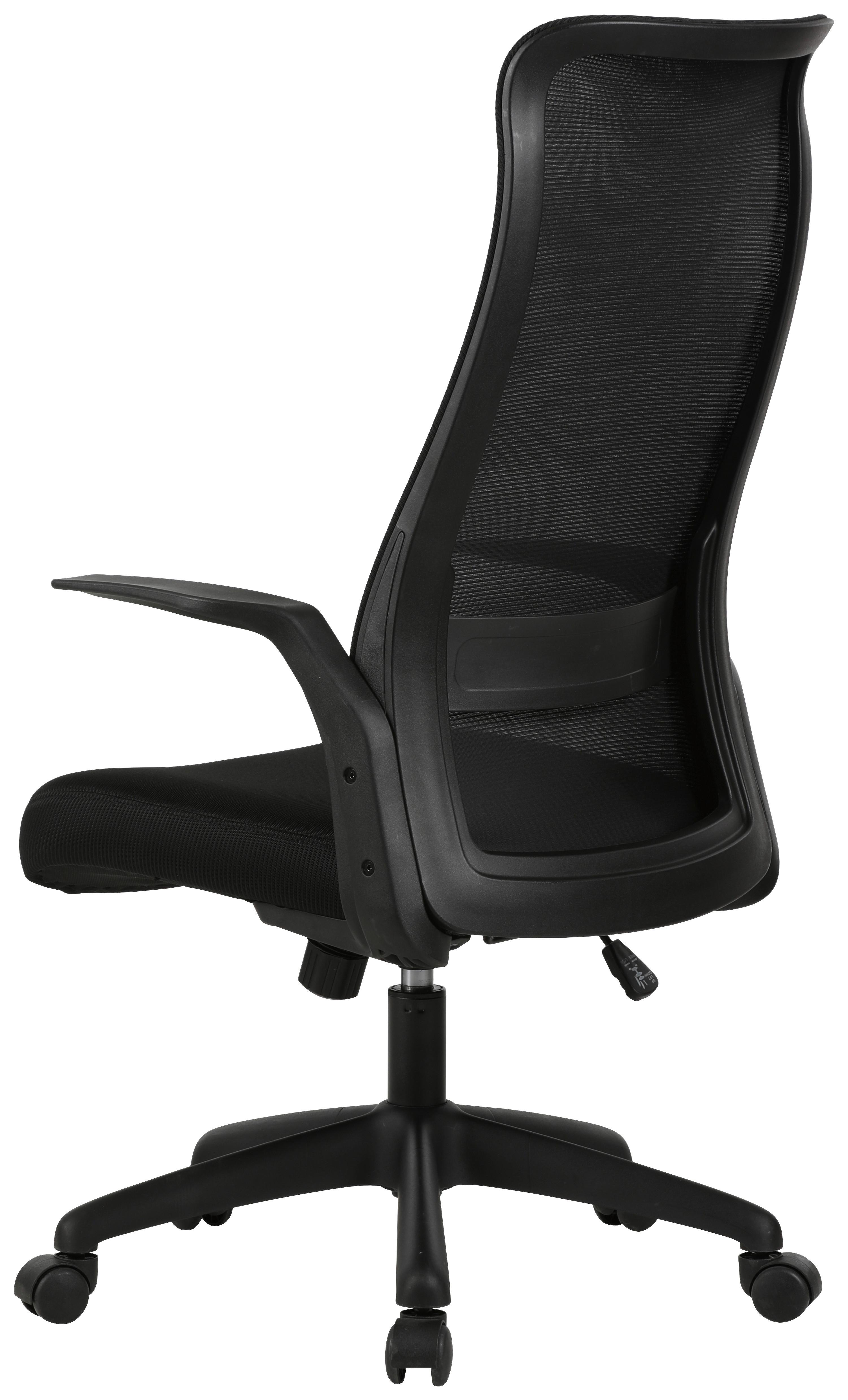 SNURRSTOL MILA - svart, Design, textil/plast (61/110-117,5/66cm) - Mömax
