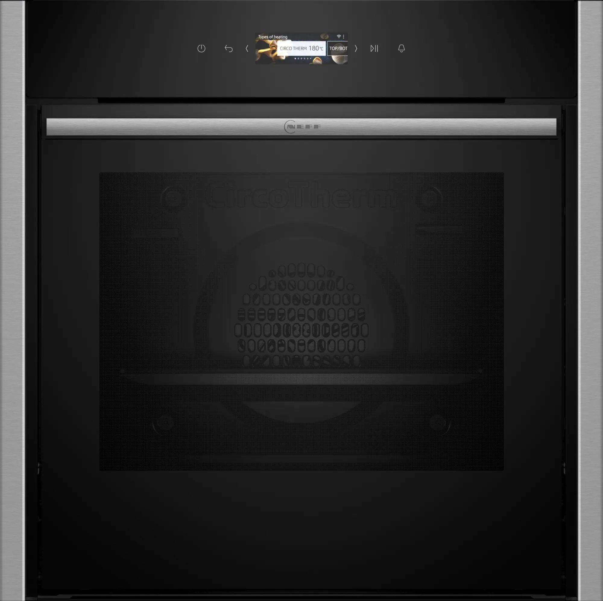 Einbaubackofen B54CR71N0 - Edelstahlfarben/Schwarz (59,6/59,5/54,8cm) - Neff