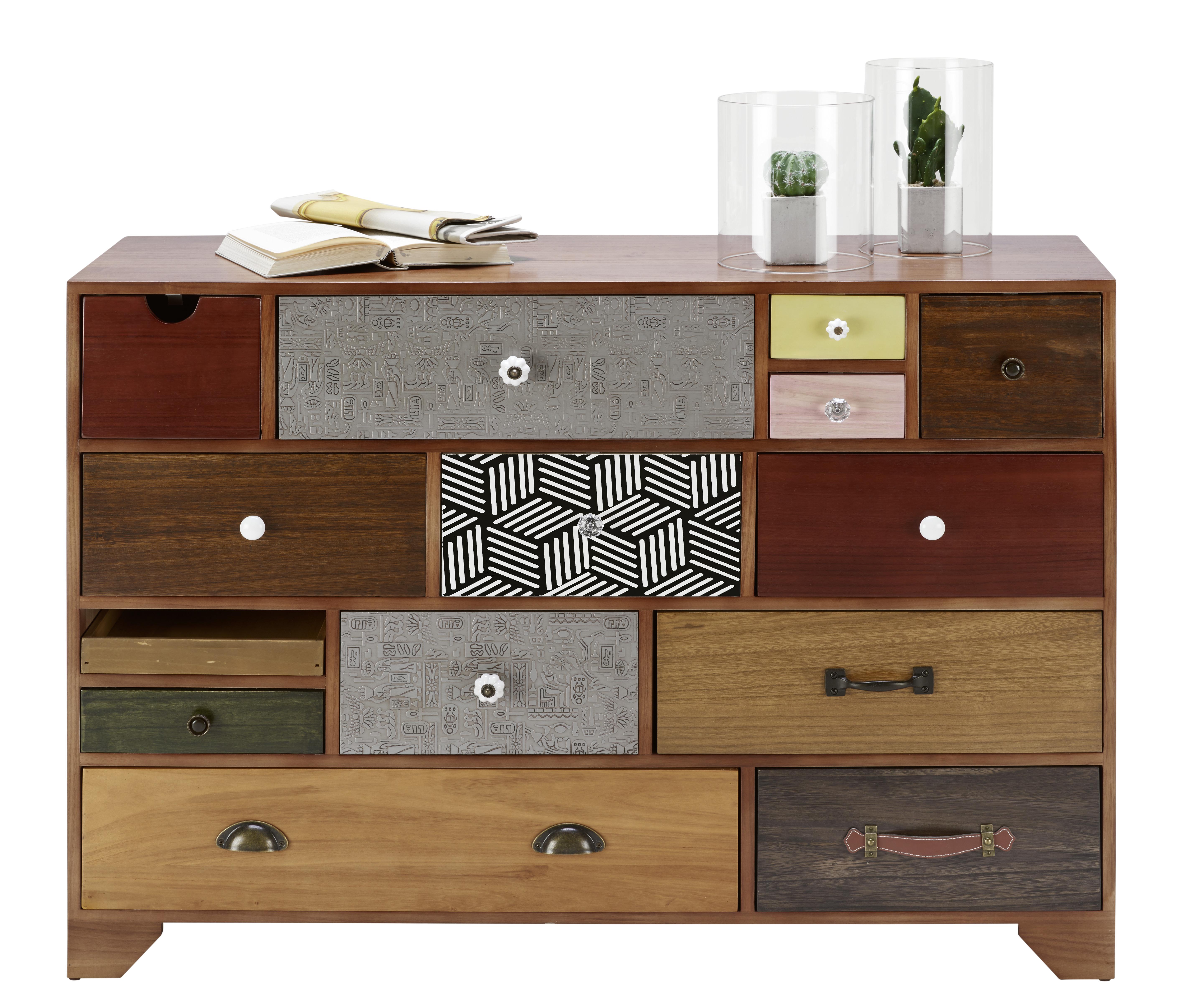 Sideboard multicolor "Heather" - Multicolor, Modern, Holz/Keramik (115/81/38cm) - Bessagi Home
