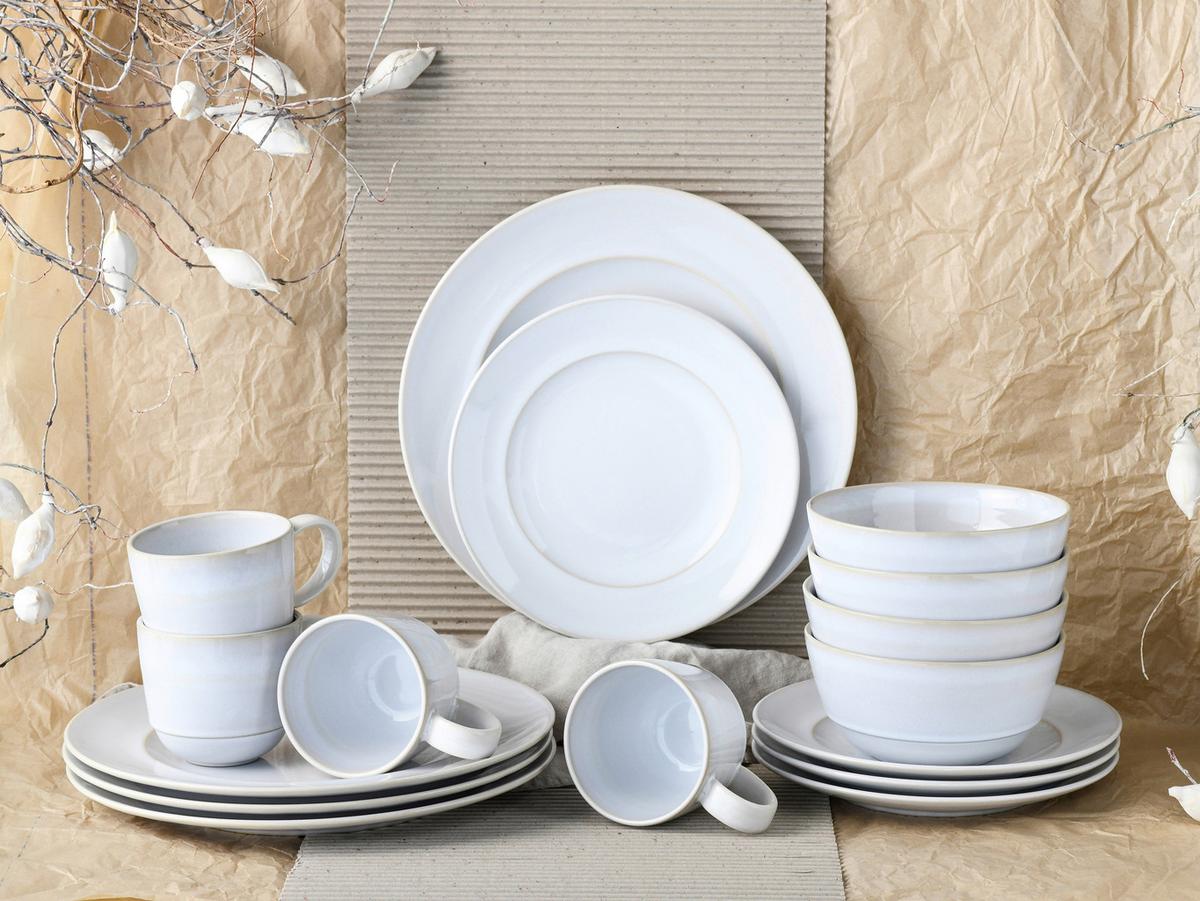 Kombiservice 23669, 16-teilig - Weiß, Basics, Keramik - Creatable