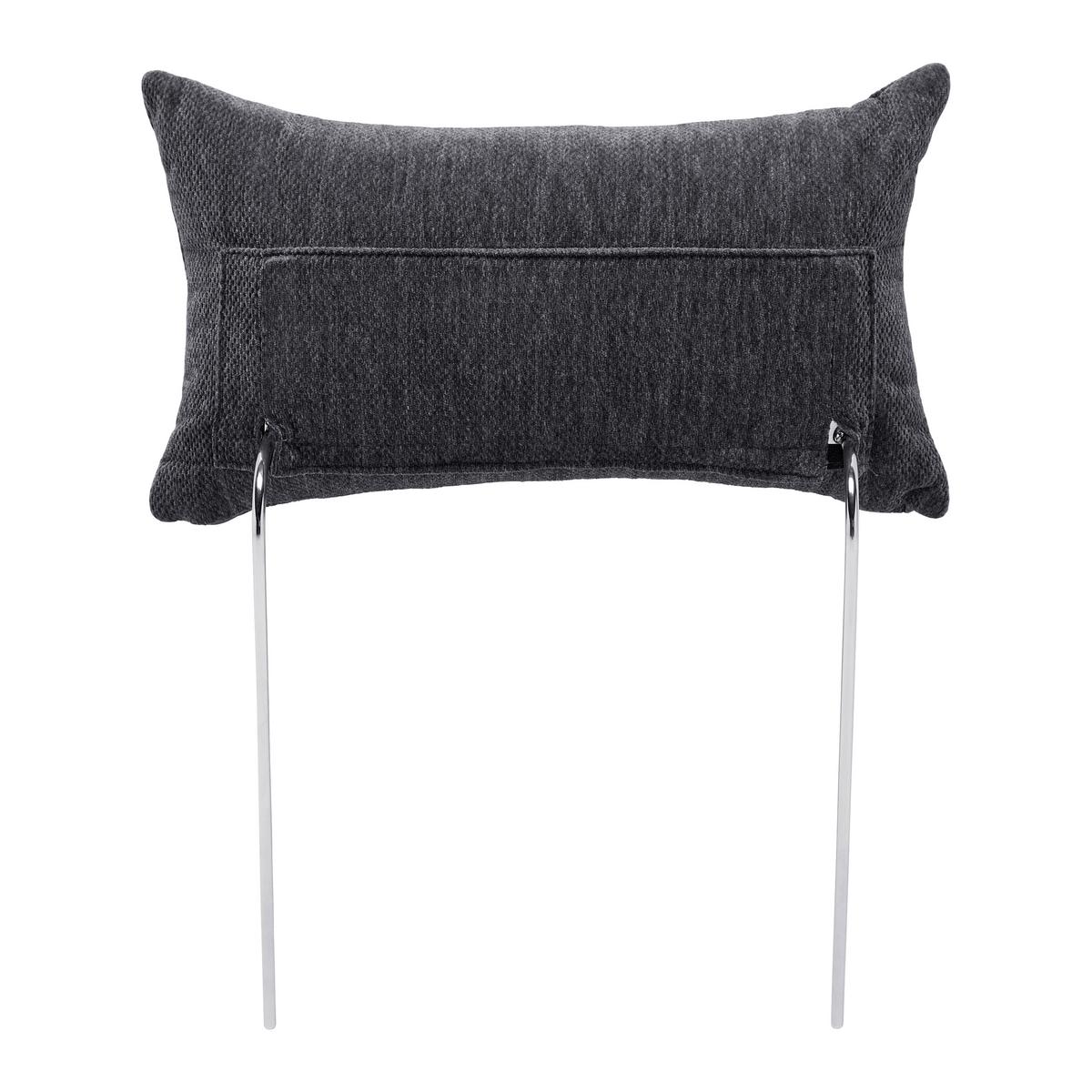 Naslon Za Glavo Focus L - siva, Konvencionalno, kovina/tekstil (50/26cm) - Based