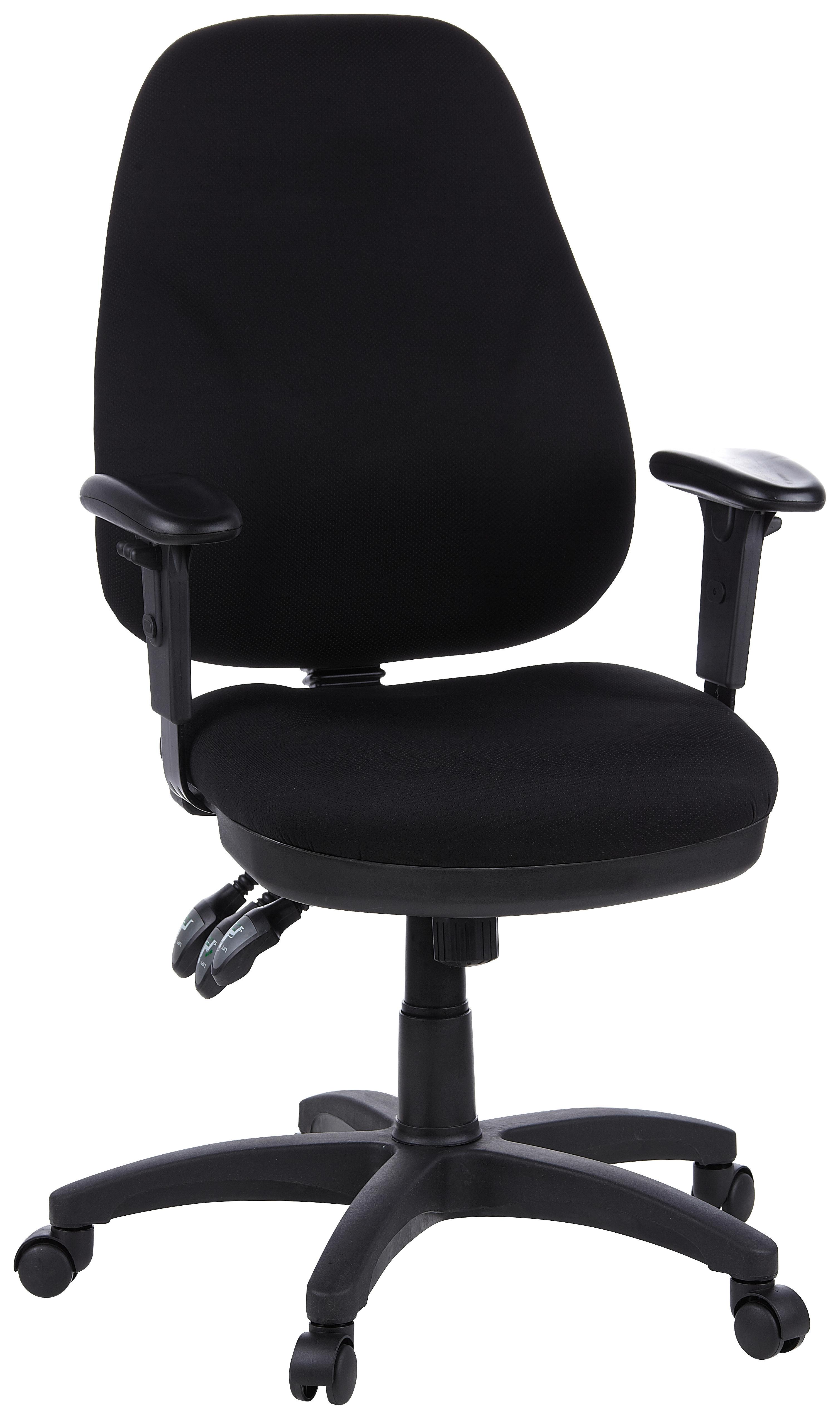 Pisarniški Stol Zenit Pro, Črna - črna, Basics, umetna masa/tekstil (58/121/46cm) - MID.YOU