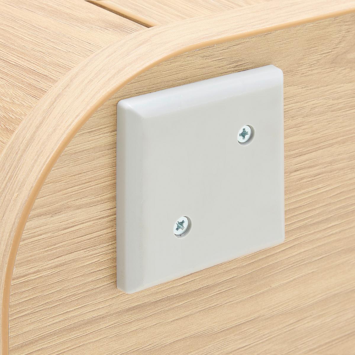 Vitrine Lagos Eichefarben - Eichefarben/Anthrazit, MODERN, Glas/Holzwerkstoff (89,2/209,5/37,5cm) - Premium Living