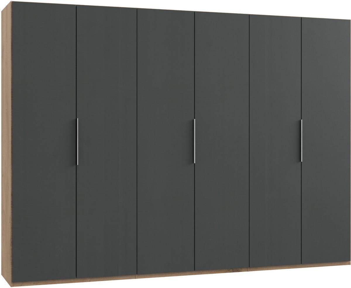 Ormar S Klasičnim Vratima Level 36 A - boje grafita/boje hrasta, Moderno, drvni materijal (300/216/58cm) - Modern Living