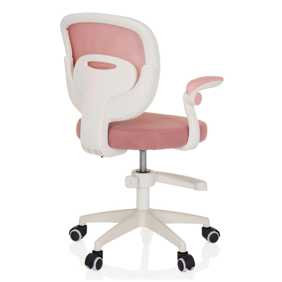 Mladinski Vrtljivi Stol Kiddy Smart, Roza - roza/bela, Moderno, umetna masa/tekstil (61/84-97/55cm) - MID.YOU