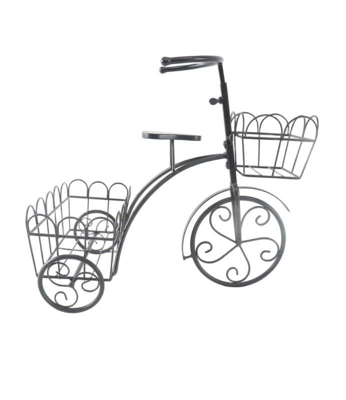 STOJAK NA KWIATY US232009B - czarny, Basics, metal (40/25/36cm)