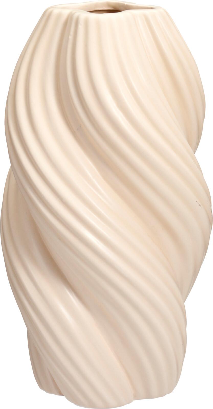 Váza Leva - fehér, Basics, kerámia (13.5/13.5/24cm)