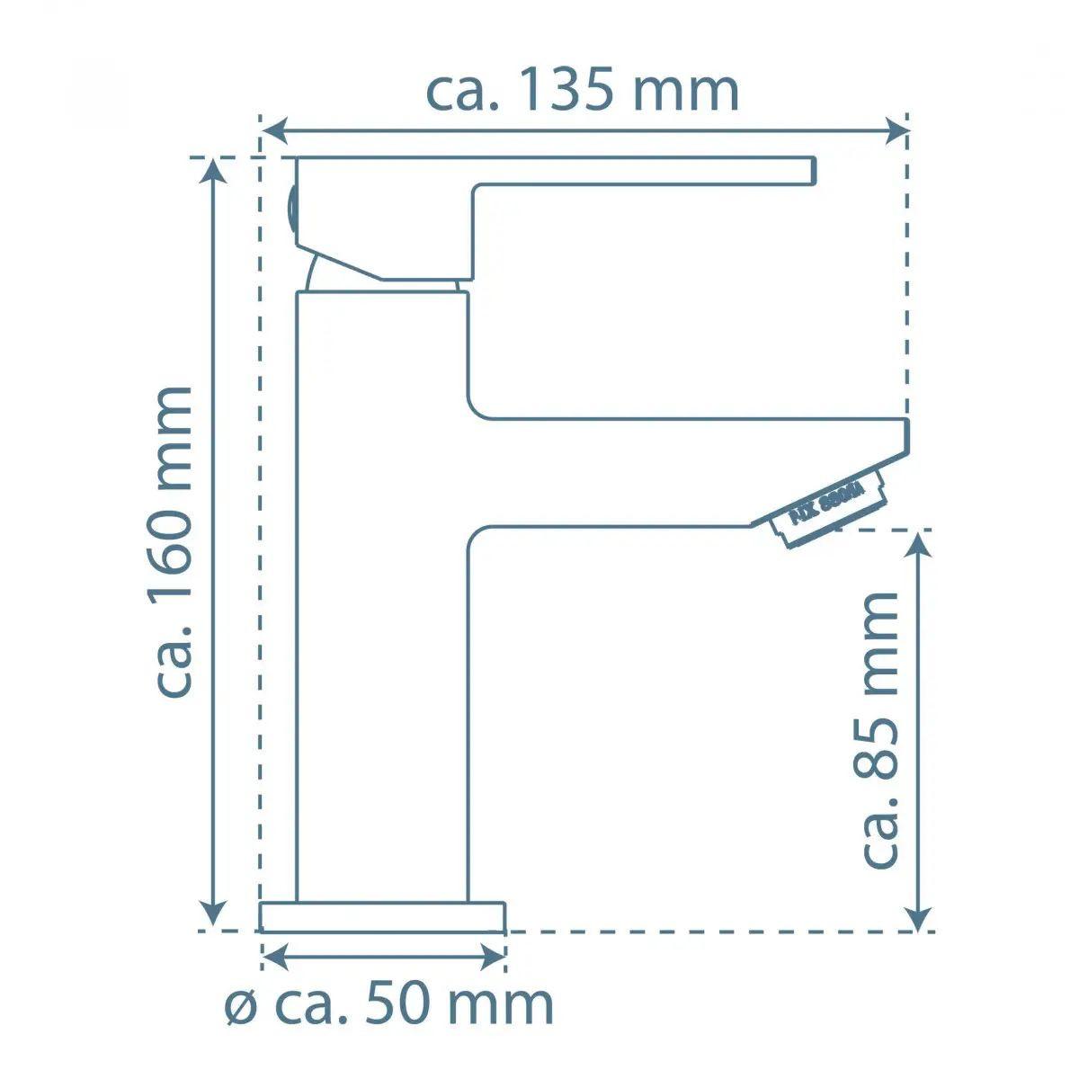 Kupaonska Slavina Tokyo Ii - boje kroma, metal/plastika (5/16,00/13,5cm)