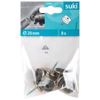 Filckorong 20mm 8db - ezüstszínű, műanyag/fém (2cm) - Suki