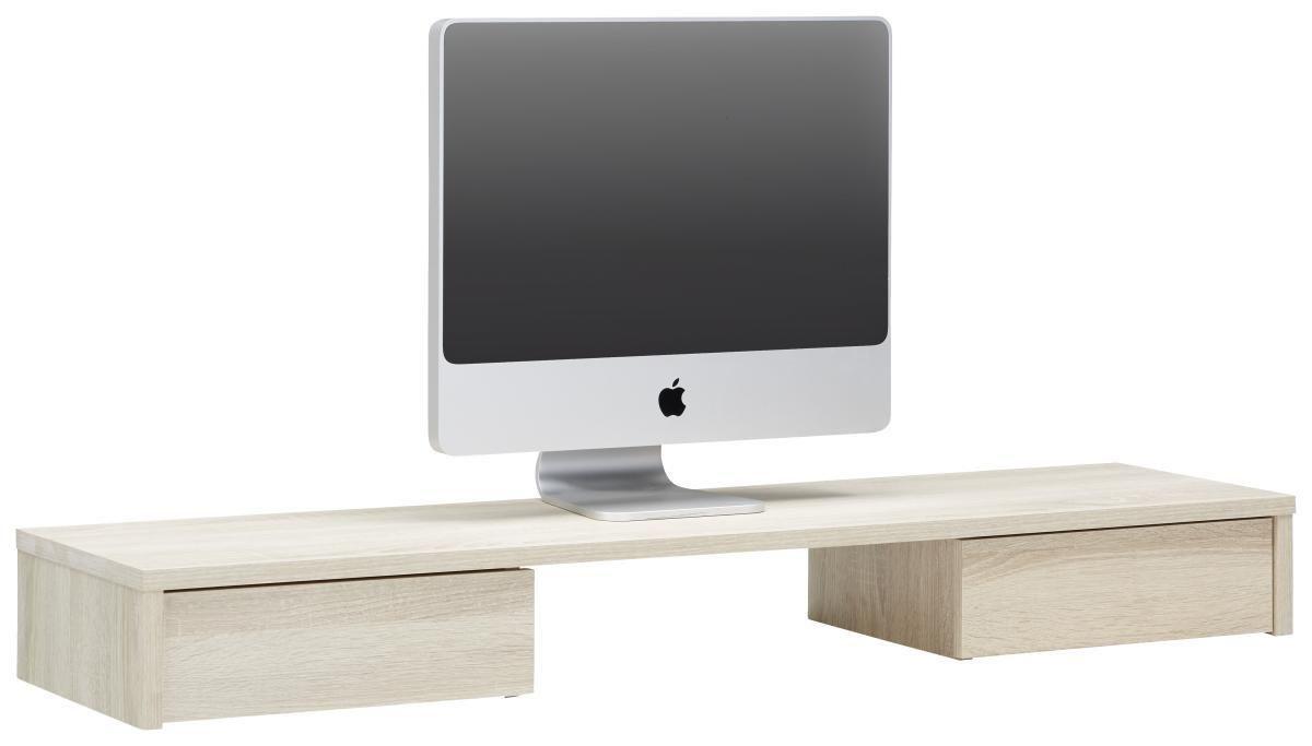 Schreibtischaufsatz Eichefarben - Eichefarben, MODERN, Holzwerkstoff (120/14/31cm) - Mömax