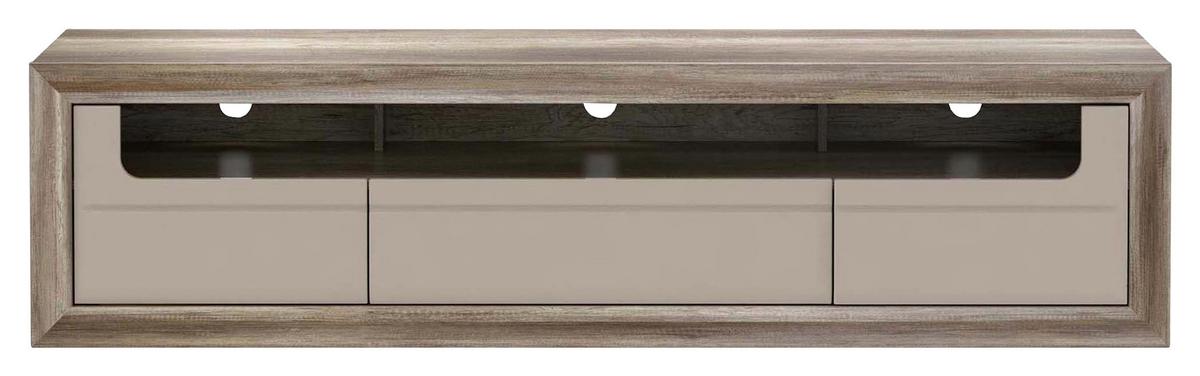 Tv-elem Tiziano - bézs/tölgyfa színű, Modern, faalapú anyag (193,8/49,7/54,2cm)