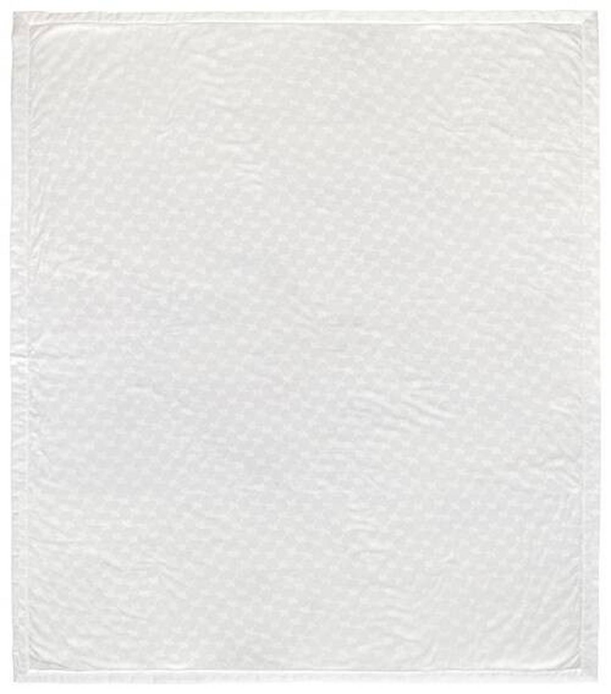 PLED JOOP! CORNFLOWER PLAID - biały, Design, tkanina (150/210cm) - Joop!