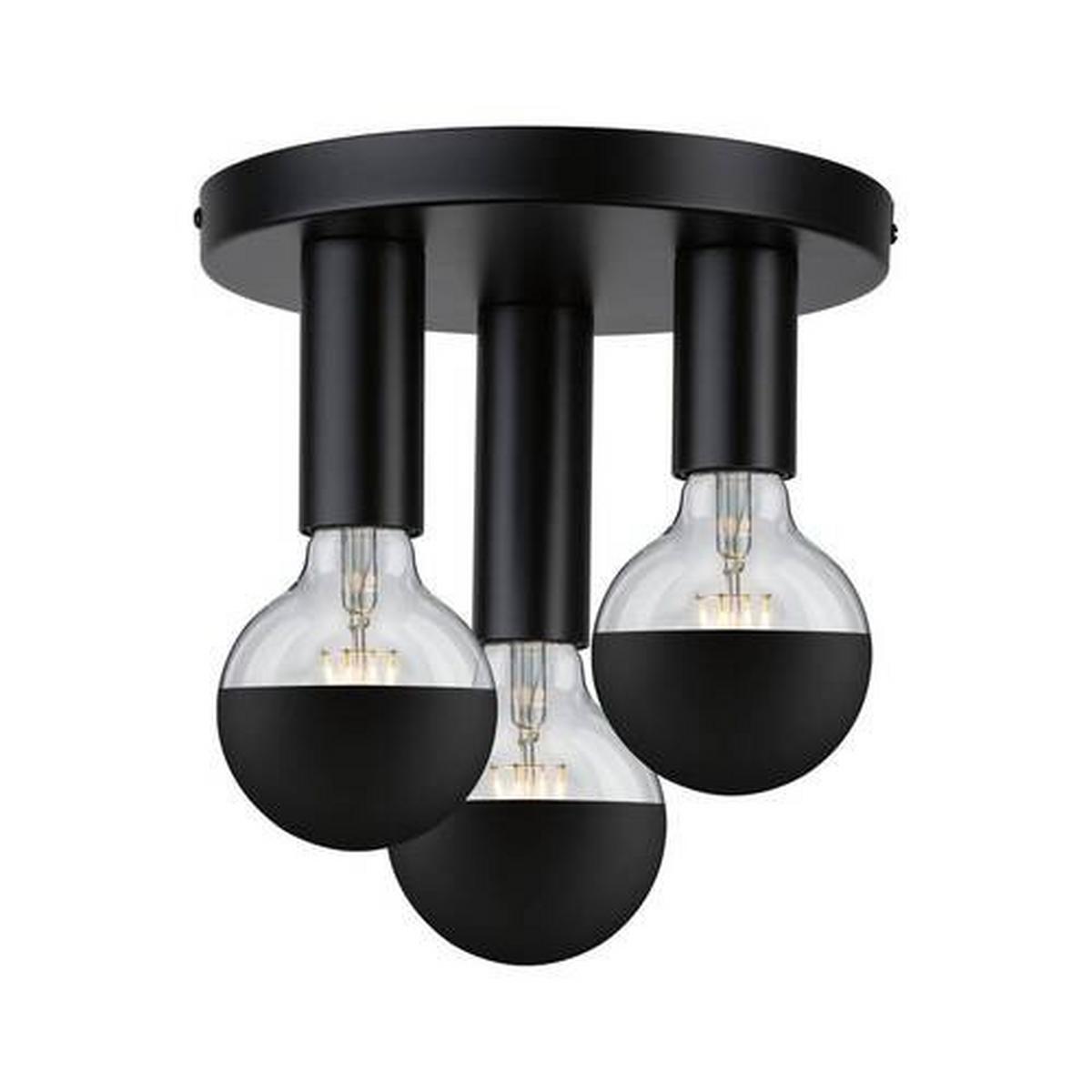 Deckenleuchte Skogen in Schwarz max. 20 Watt - Schwarz, Basics, Metall (24/14,5cm) - Paulmann
