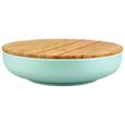 Schüssel Anabel Mint XL mit Deckel - Naturfarben/Grün, MODERN, Holz/Holzwerkstoff (30,5/7,5cm) - Zandiara Schüssel Anabel Mint XL mit Deckel - Naturfarben/Grün, MODERN, Holz/Holzwerkstoff (30,5/7,5cm) - Zandiara