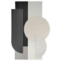 Akustikpaneel Milla Braun/Schwarz/Beige - Beige/Schwarz, Textil (60/90cm) - Based