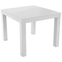 Klubska Mizica Nora, Bela - bela, Moderno, leseni material (55/42/55cm) - Top ponudba