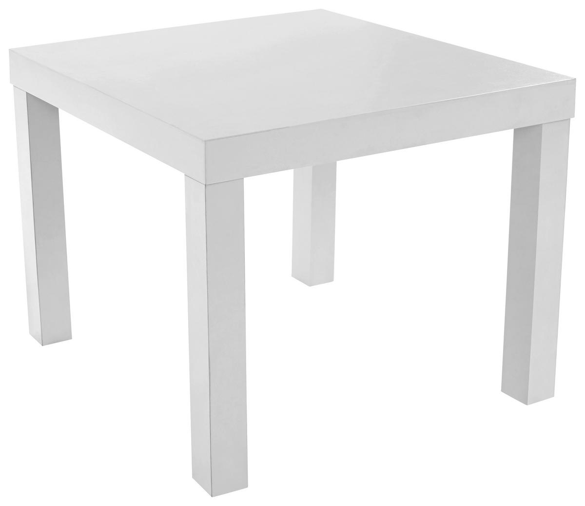 Klubska Mizica Nora, Bela - bela, Moderno, leseni material (55/42/55cm) - Top ponudba