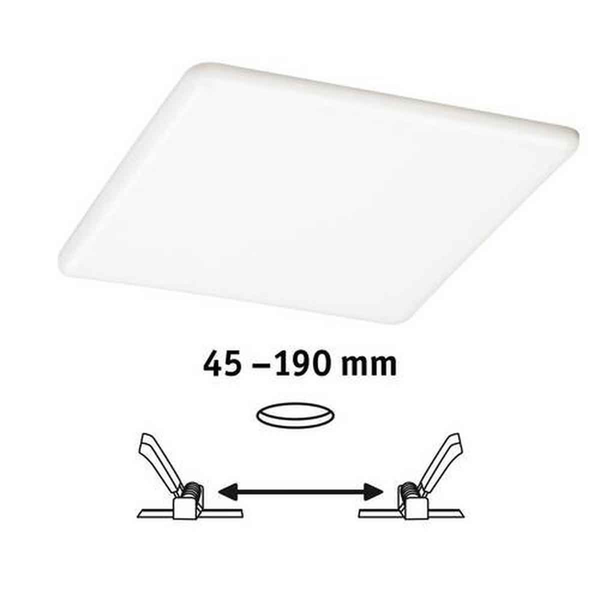 LED-Paneel Veluna VariFit in Weiß max. 22 Watt - Design, Kunststoff (21,5/21,5cm) - Paulmann