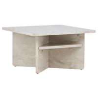 Couchtisch Ålesund ca. 75x75x42 cm Beige - Beige, Design, Holzwerkstoff (75/75/42cm) - Livetastic