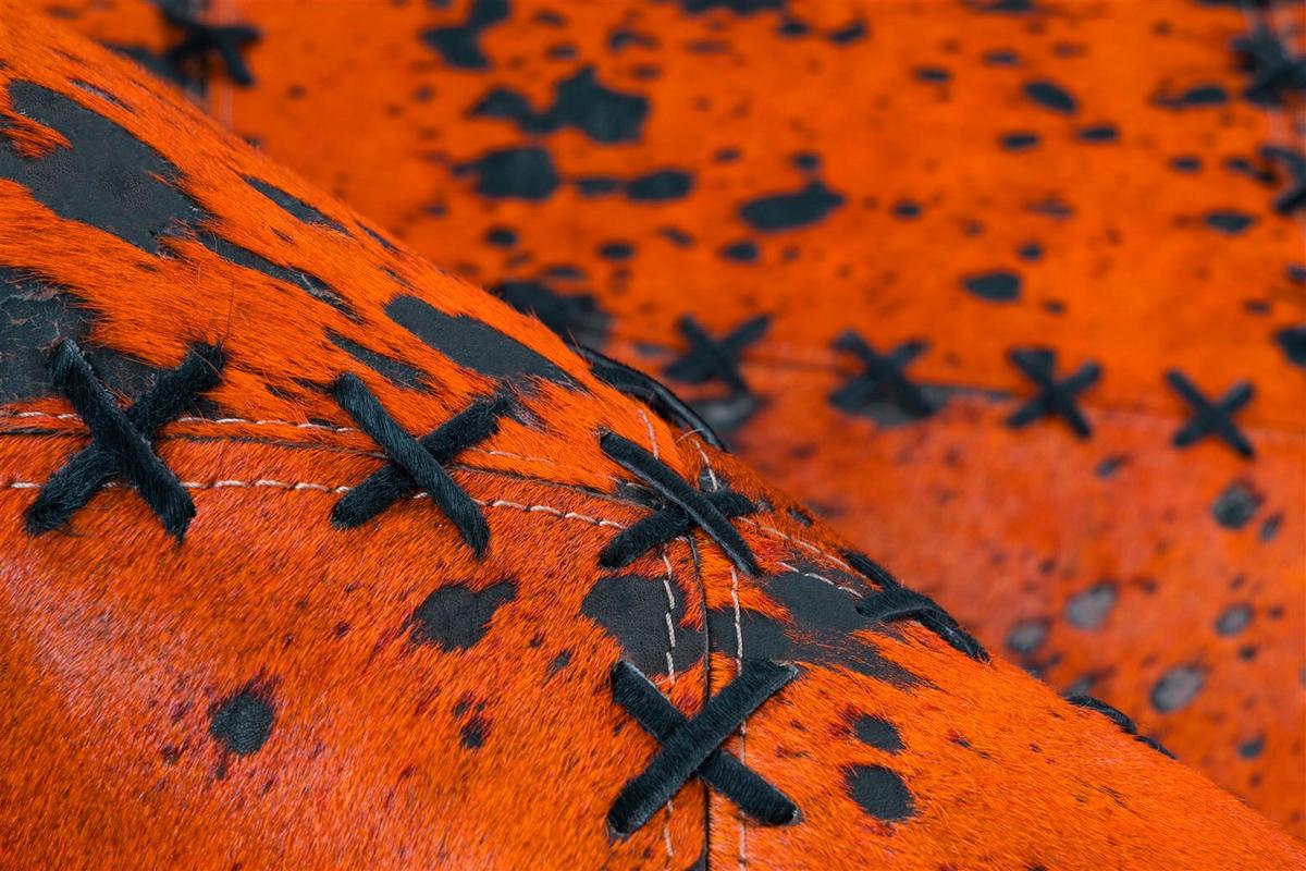 FLACHWEBETEPPICH VOILA 100 ORANGE 200CM X 290CM - Orange, Basics, Leder (200/290cm) - Kayoom