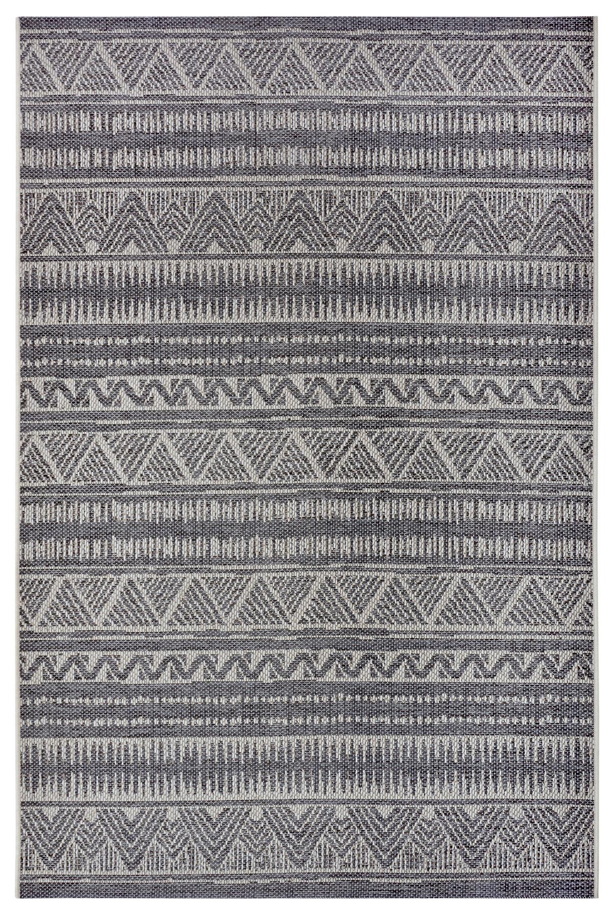 Outdoorteppich Noble Grau/Beige ca. 63x120cm - Beige/Grau, Design, Kunststoff (63/120cm)